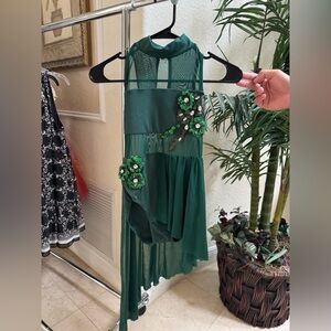 Green Mesh Lyrical Costume